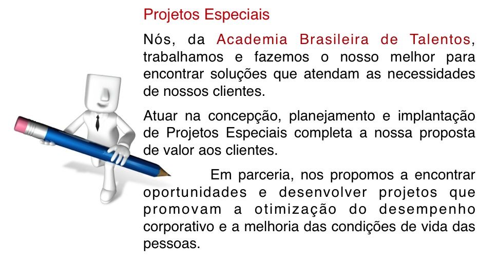 Proj Especiais